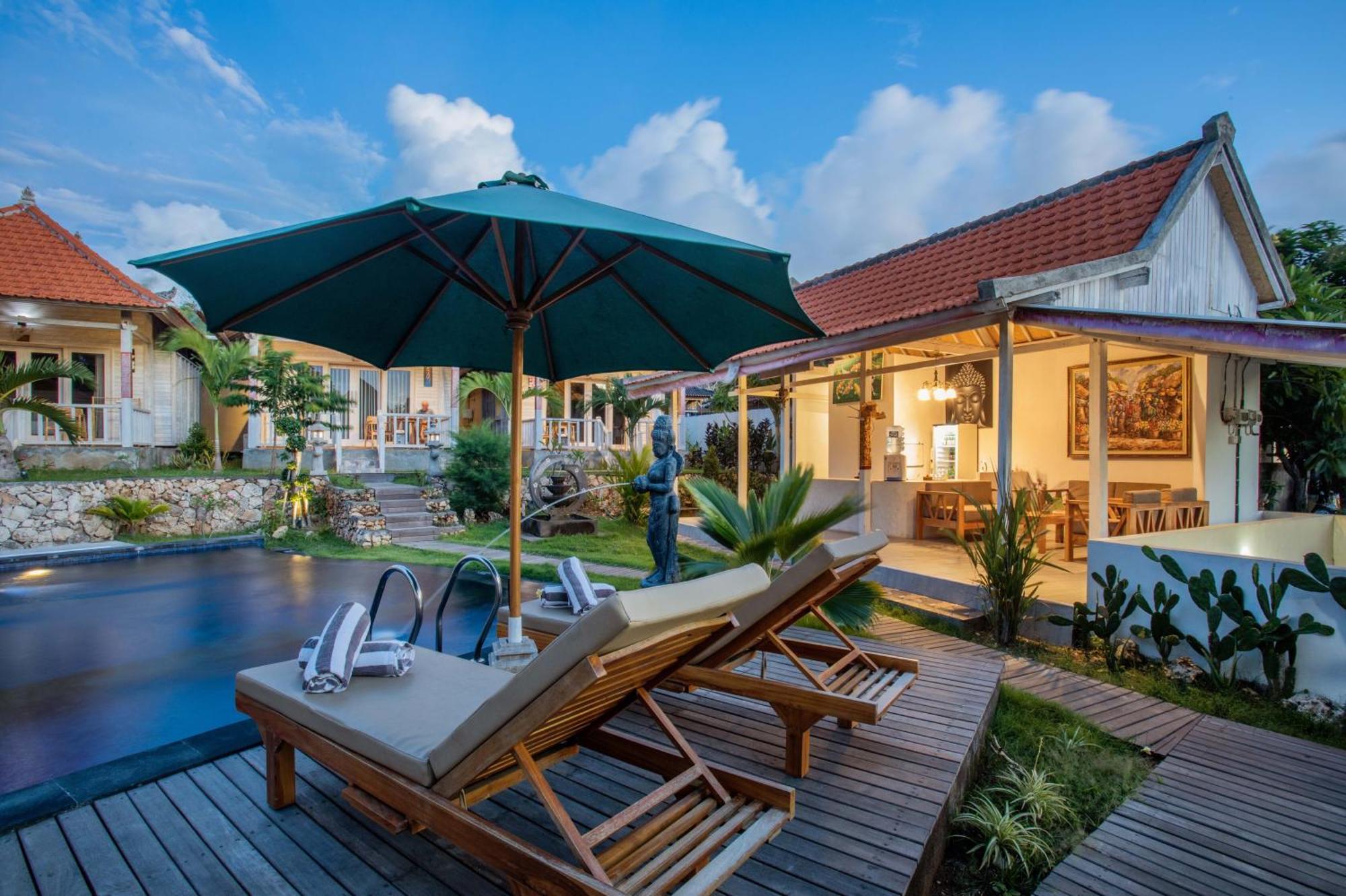 Blue Sky Villa Ceningan Lembongan Kültér fotó
