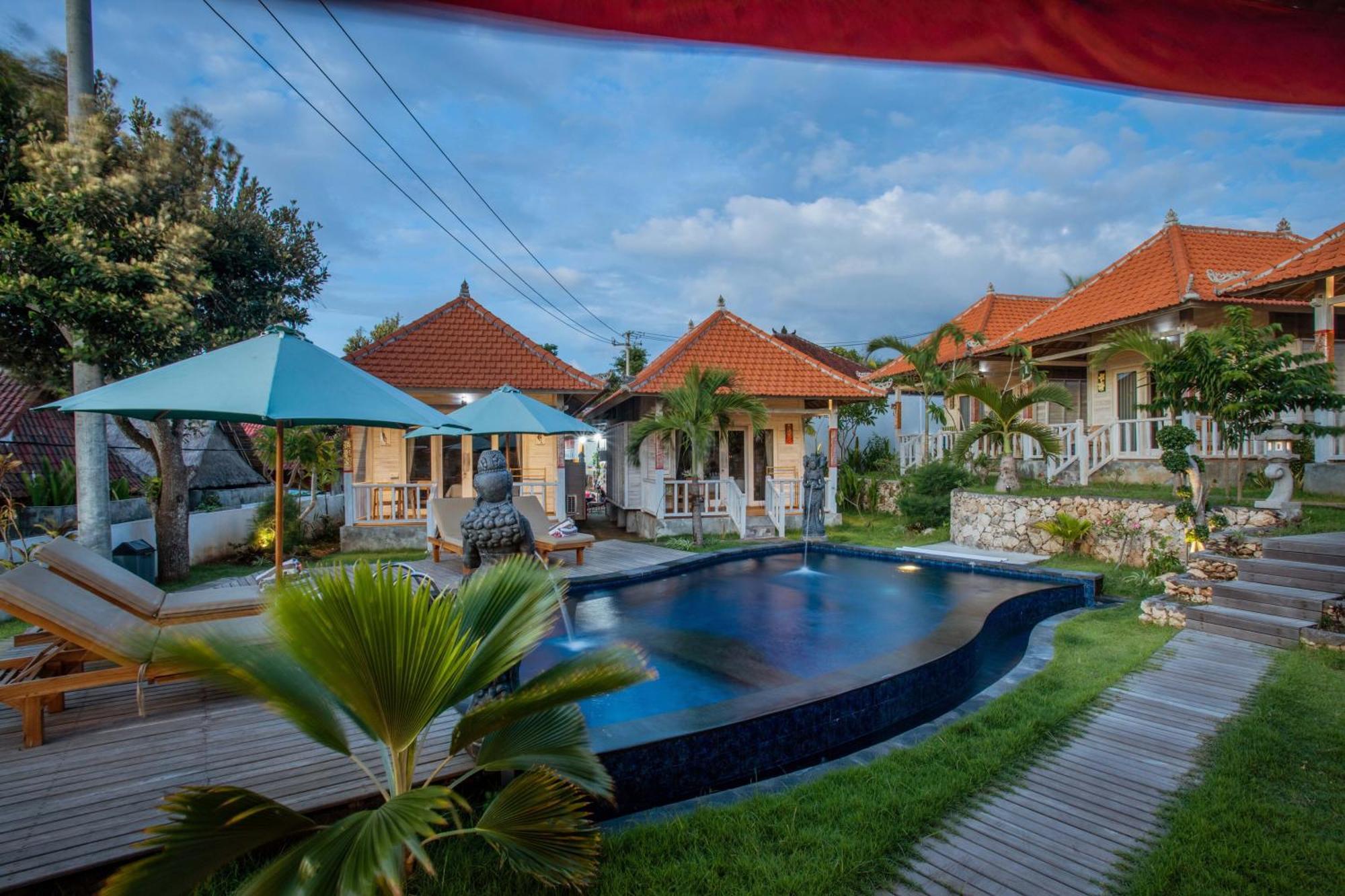 Blue Sky Villa Ceningan Lembongan Kültér fotó