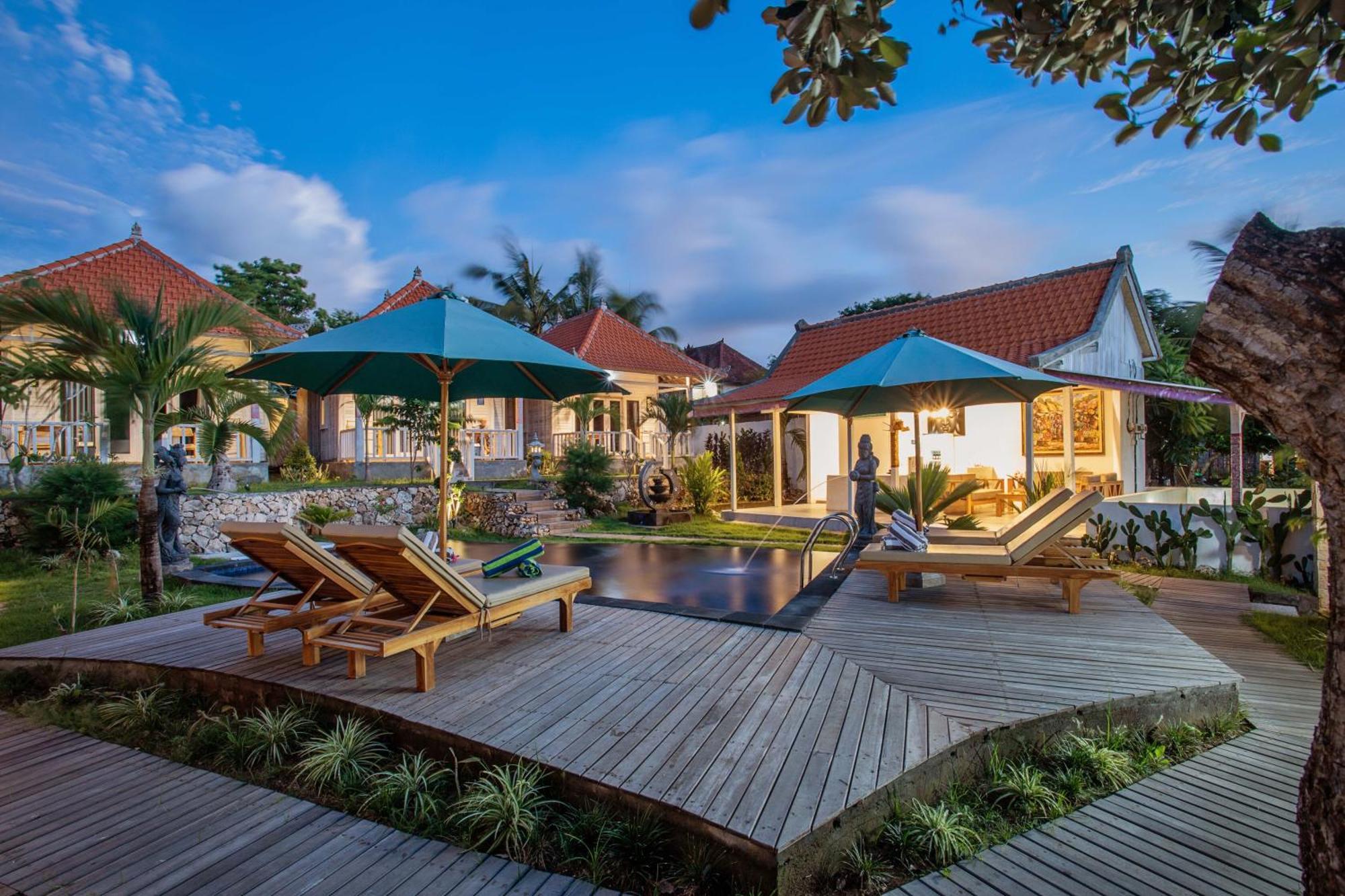 Blue Sky Villa Ceningan Lembongan Kültér fotó