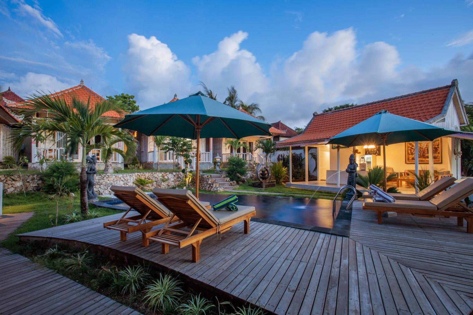 Blue Sky Villa Ceningan Lembongan Kültér fotó
